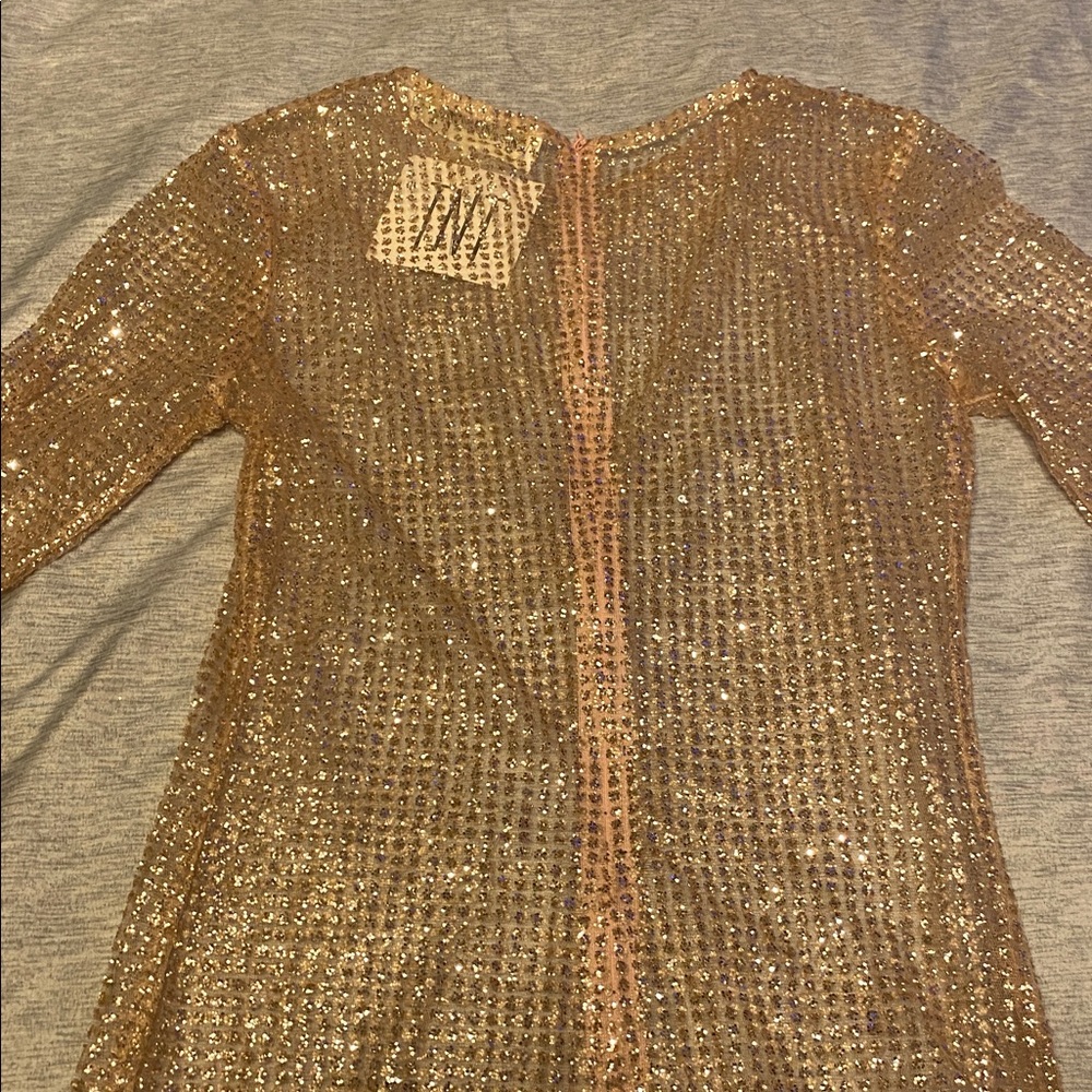 The Naked Tiger IGGY DRESS Long Sleeve Sheer Sz XS Light Pink NWT - Picture 13 of 14